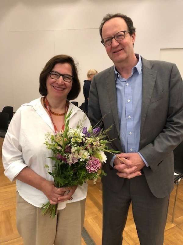 Dorlis Blume, neue Direktorin der Abteilung Ausstellungen am DHM, mit Raphael Gross, dem Präsidenten des Hauses