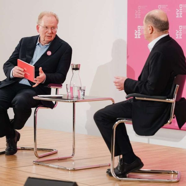 Das Gespräch mit Olaf Scholz führte Sebastian Turner, der Herausgeber von Table.briefings.